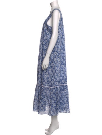 Christy Dawn Floral Print Midi Length Dress