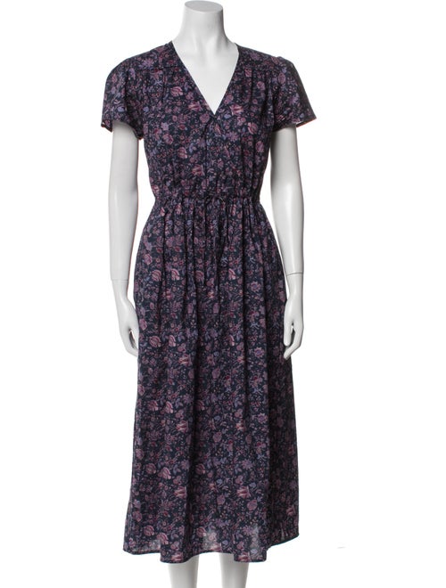 Christy Dawn Floral Print Midi Length Dress