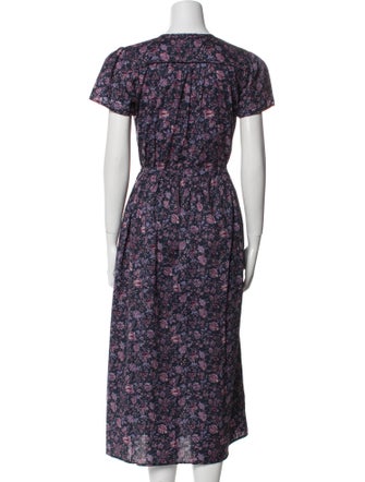 Christy Dawn Floral Print Midi Length Dress