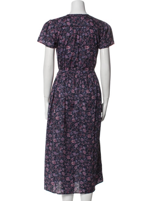 Christy Dawn Floral Print Midi Length Dress