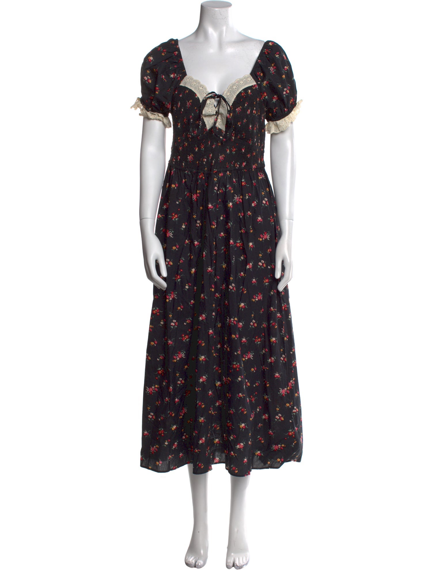 Christy Dawn Floral Print Long Dress