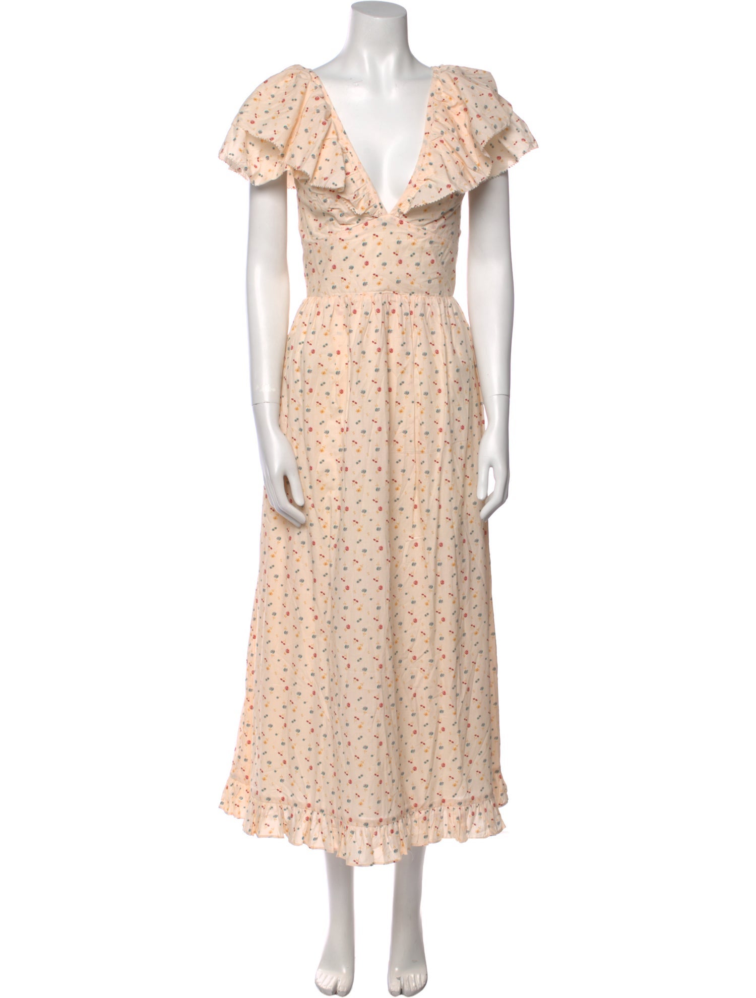 Christy Dawn Floral Print Long Dress