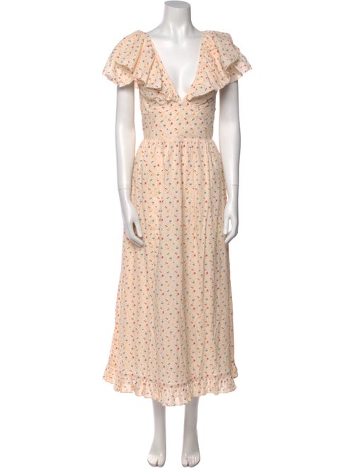 Christy Dawn Floral Print Long Dress