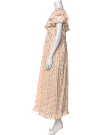 Christy Dawn Floral Print Long Dress