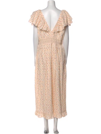 Christy Dawn Floral Print Long Dress