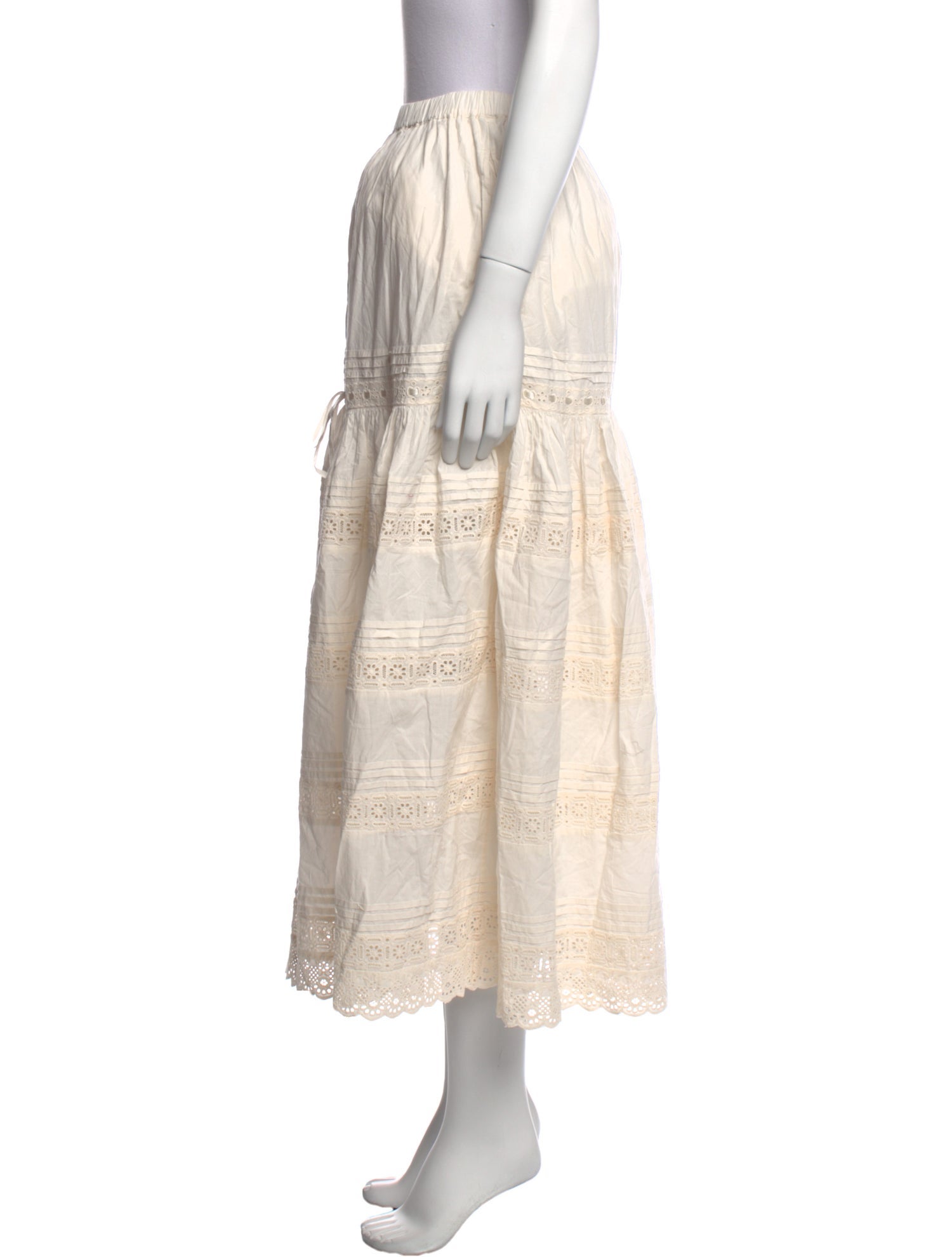 Christy Dawn Striped Midi Length Skirt