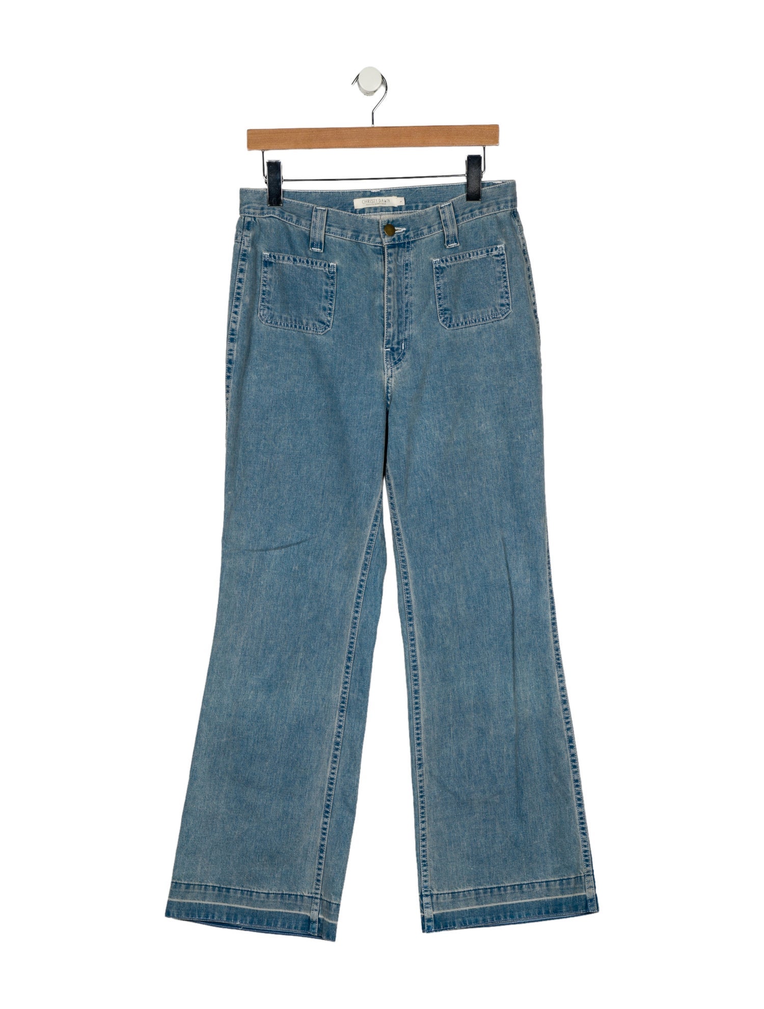 Christy Dawn Mid-Rise Wide Leg Jeans