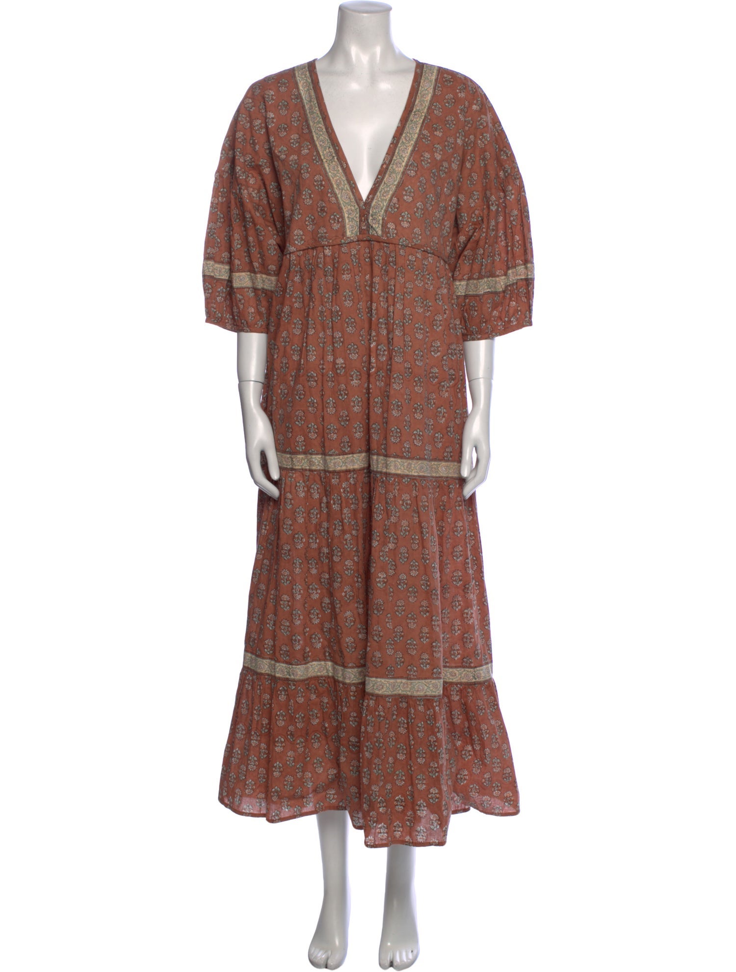 Christy Dawn Floral Print Long Dress