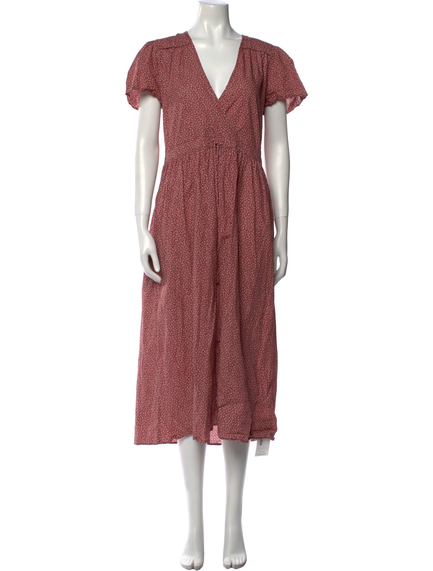 Christy Dawn Floral Print Midi Length Dress