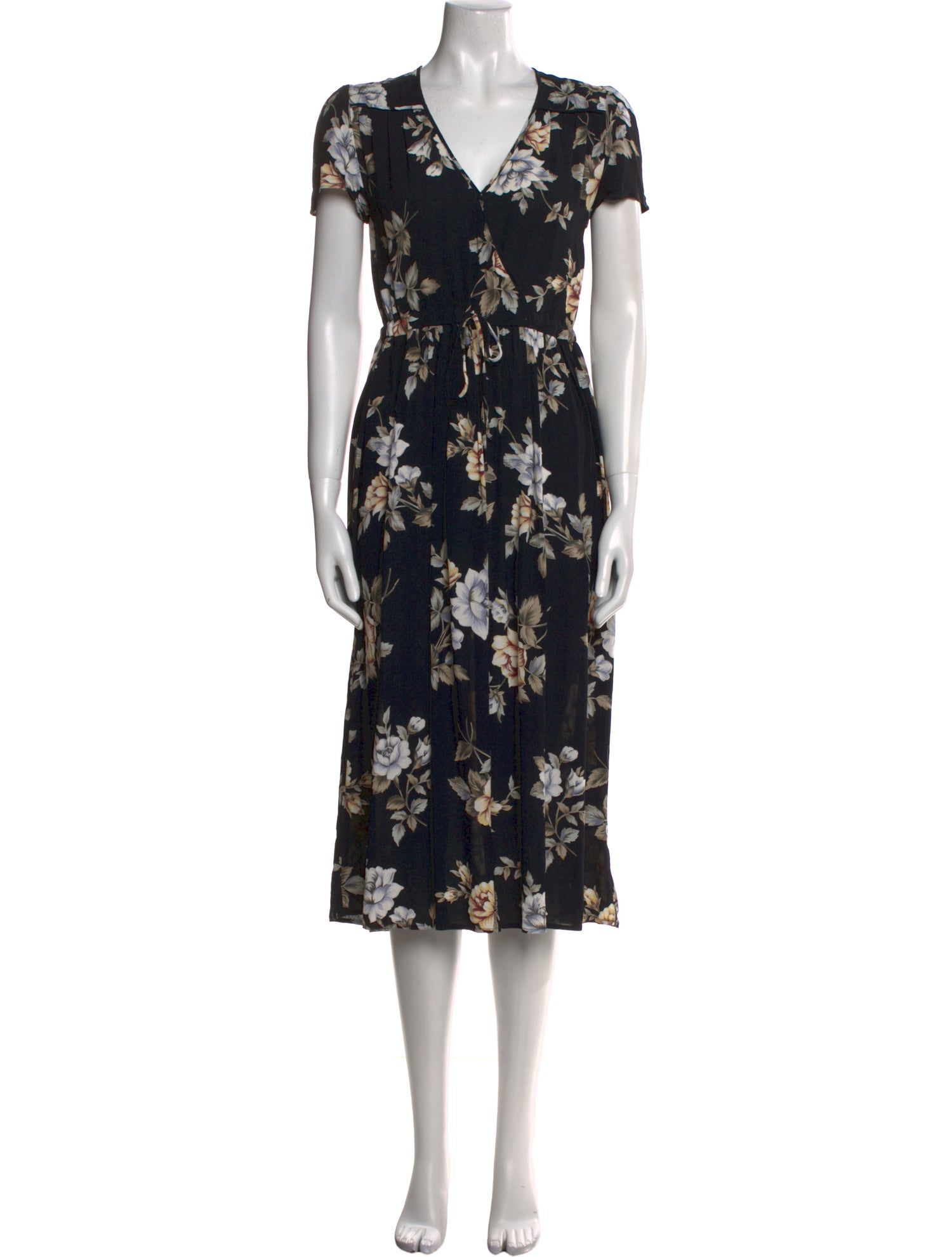 Christy Dawn Floral Print Midi Length Dress