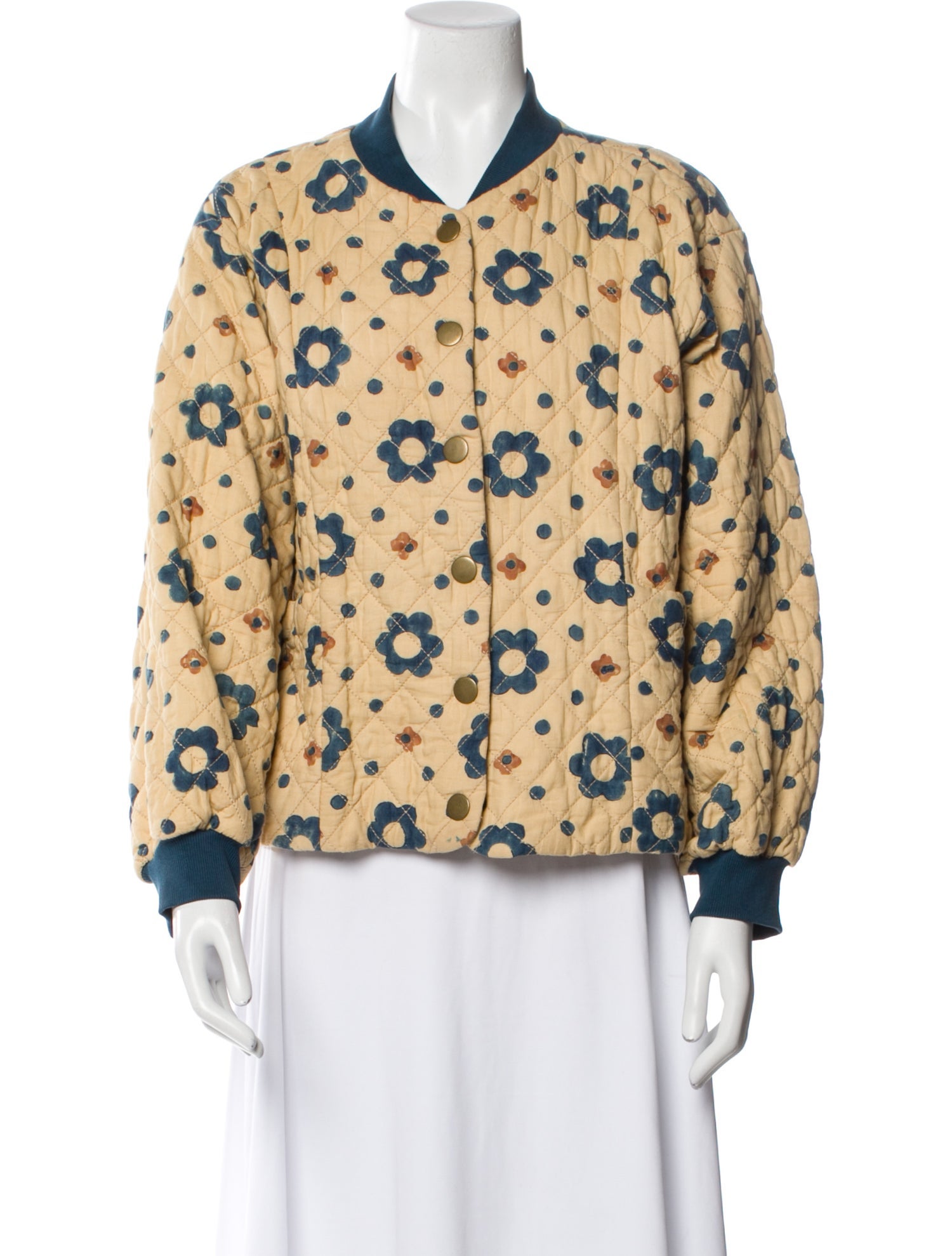 Christy Dawn Floral Print Bomber Jacket