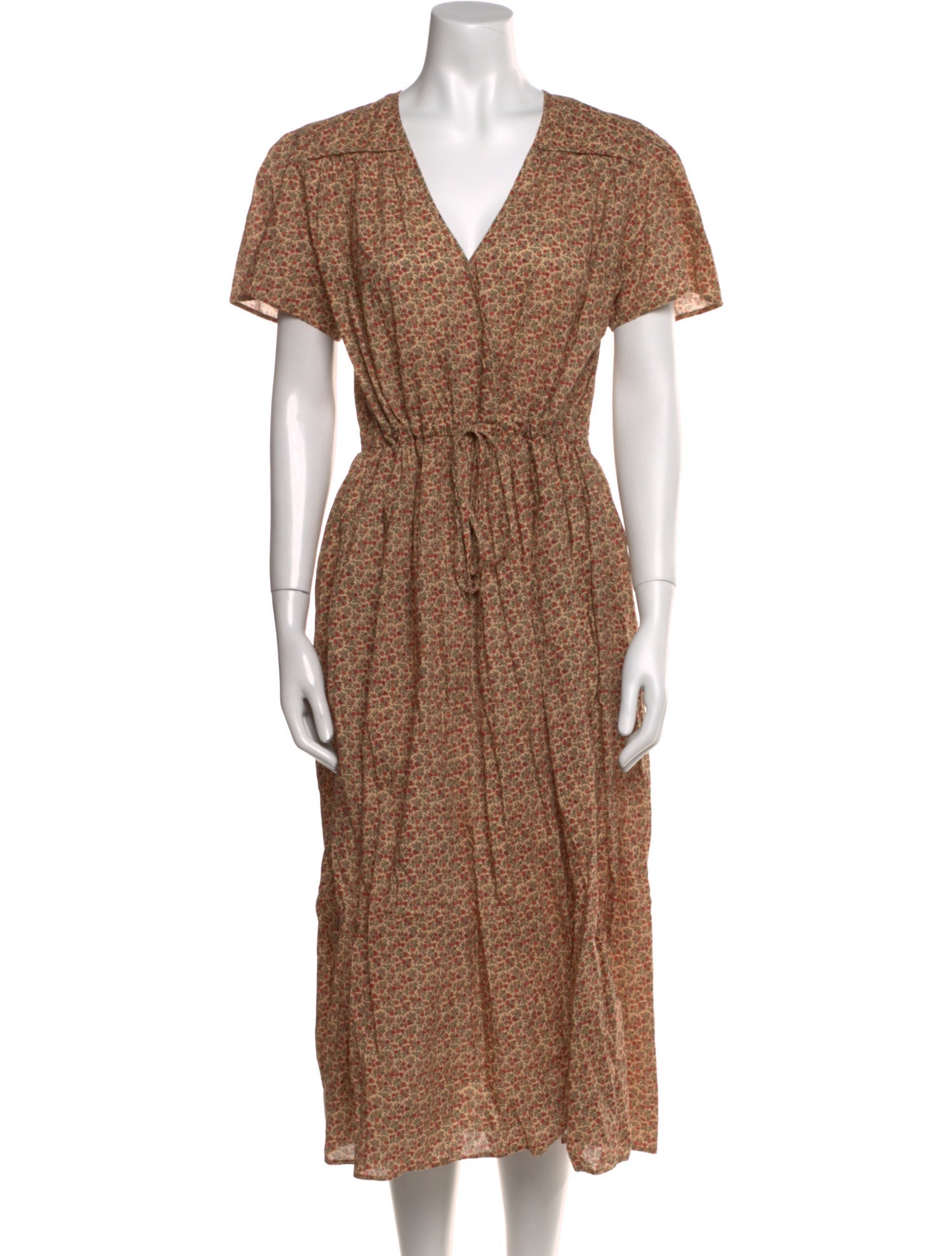 Christy Dawn Floral Print Midi Length Dress