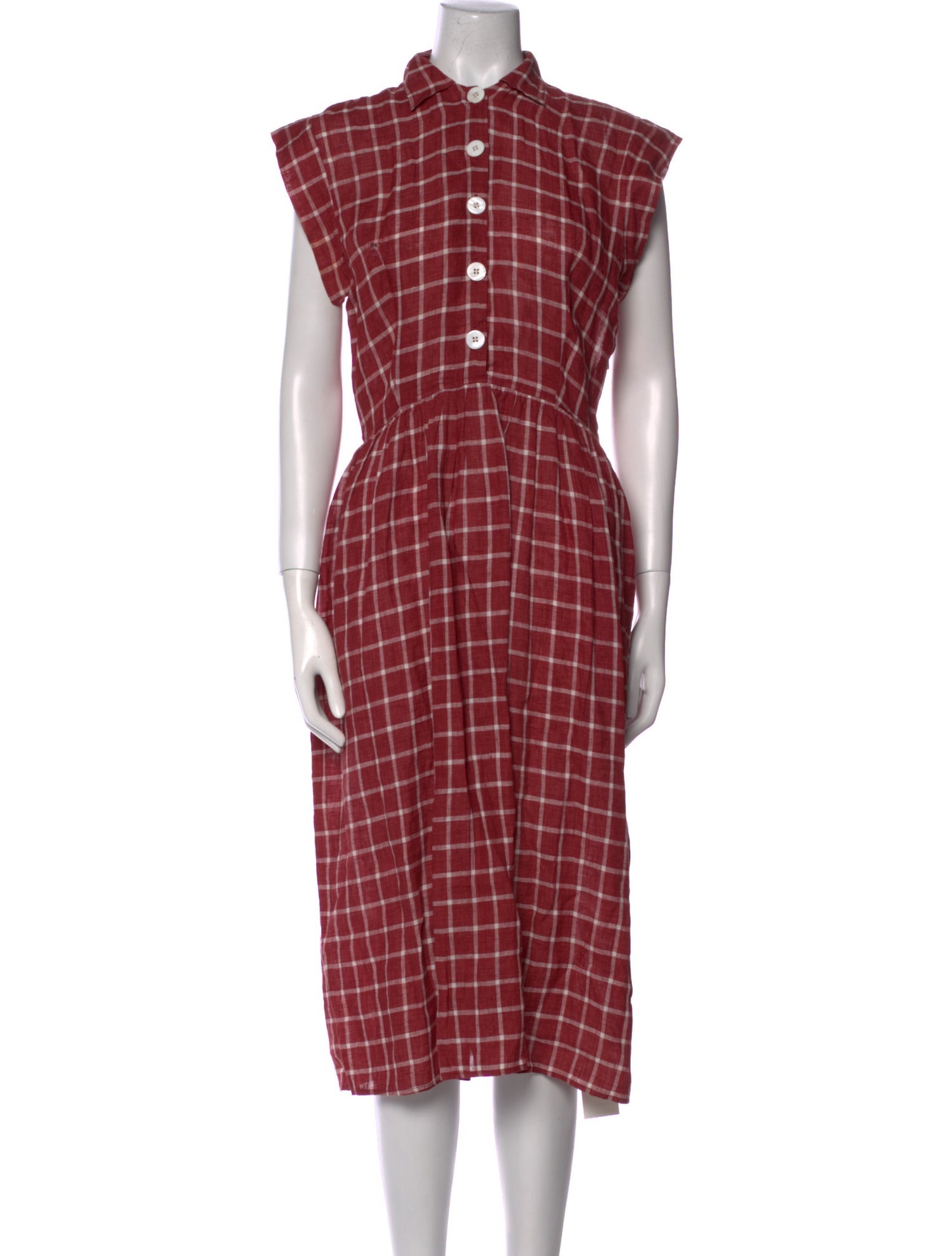 Christy Dawn Linen Midi Length Dress