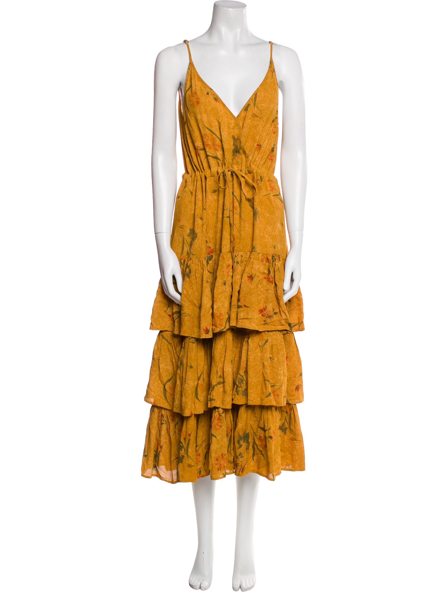 Christy Dawn Floral Print Midi Length Dress