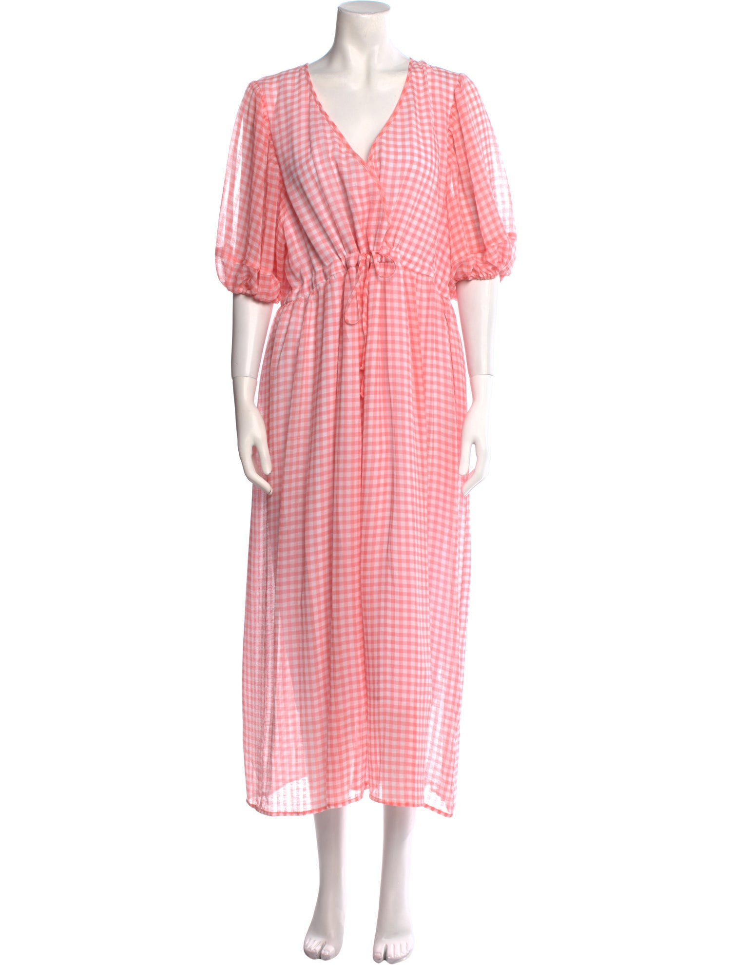 Christy Dawn Plaid Print Long Dress