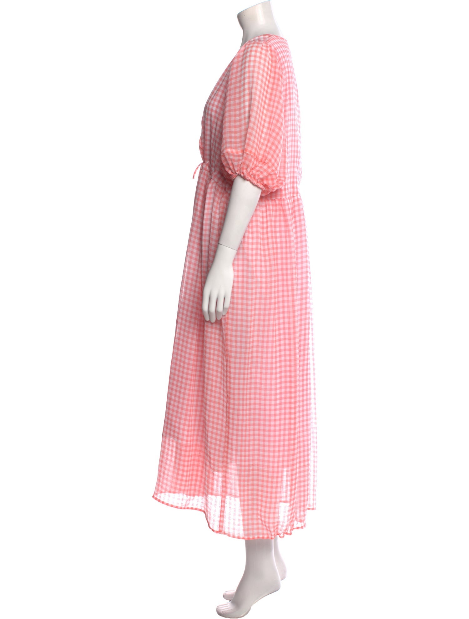 Christy Dawn Plaid Print Long Dress