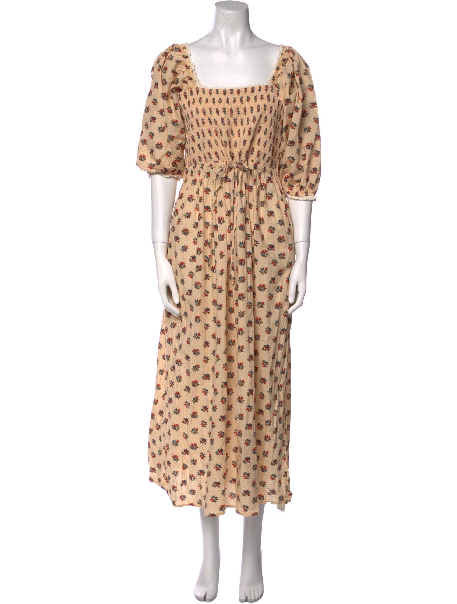 Christy Dawn Polka Dot Print Long Dress