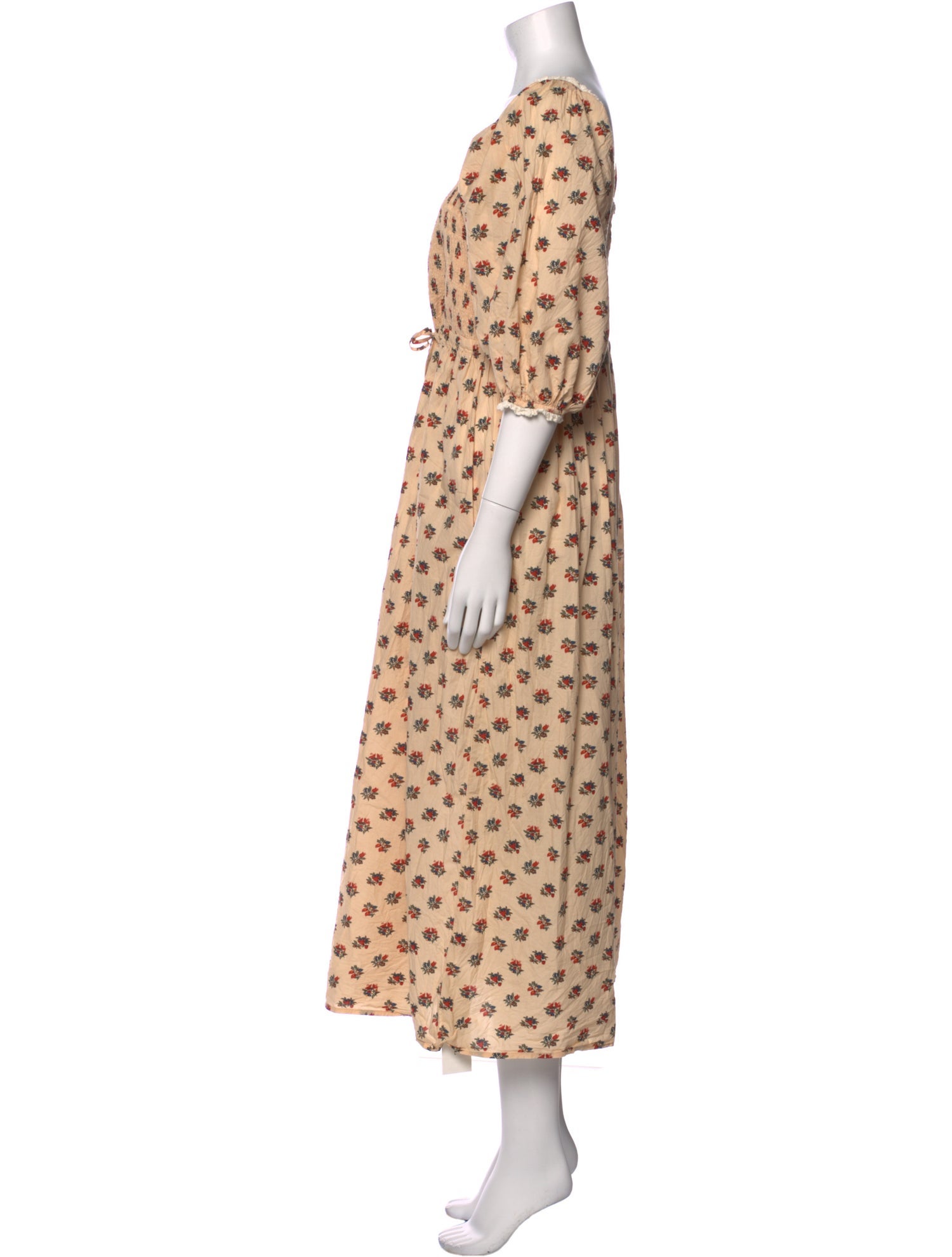 Christy Dawn Polka Dot Print Long Dress