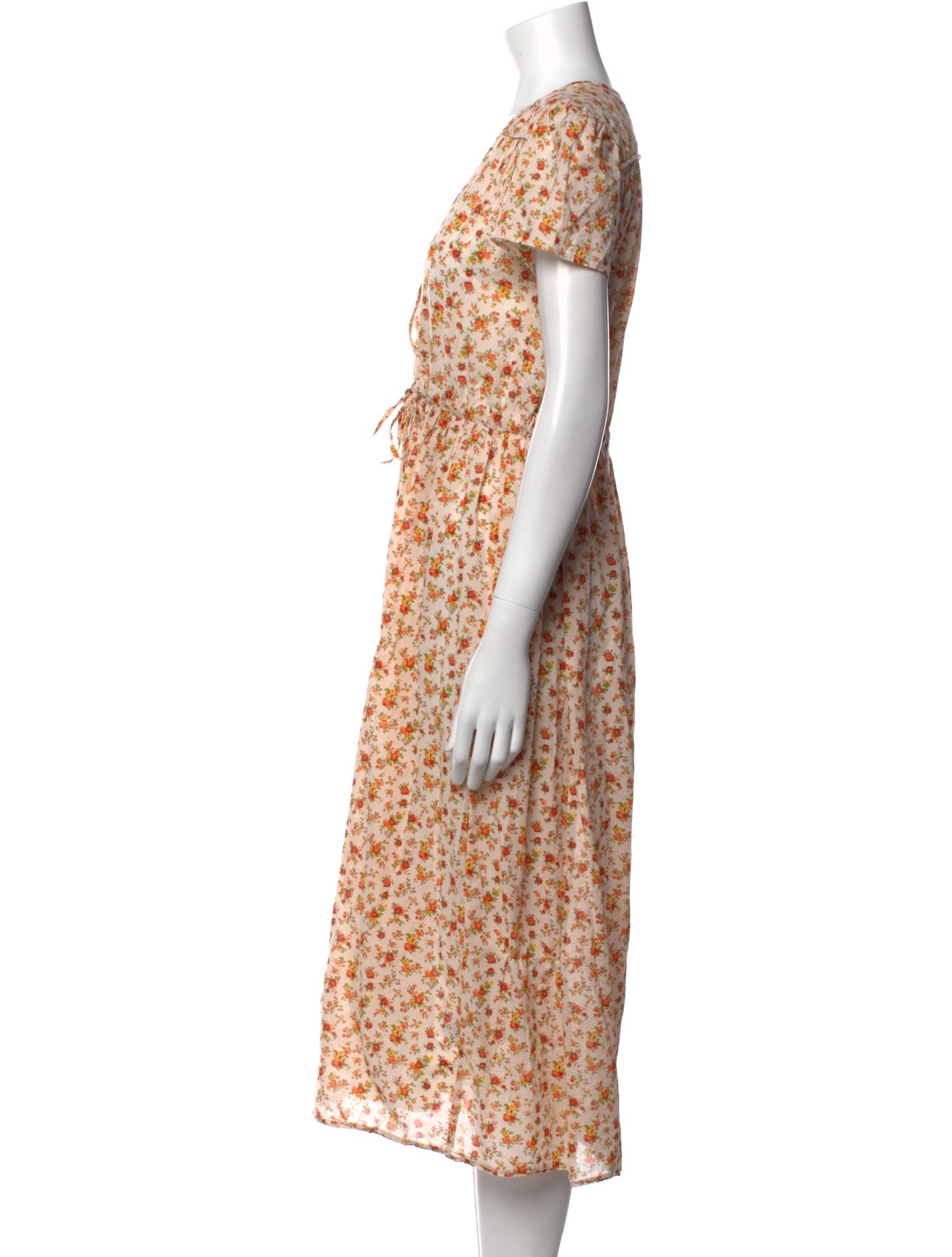 Christy Dawn Floral Print Midi Length Dress