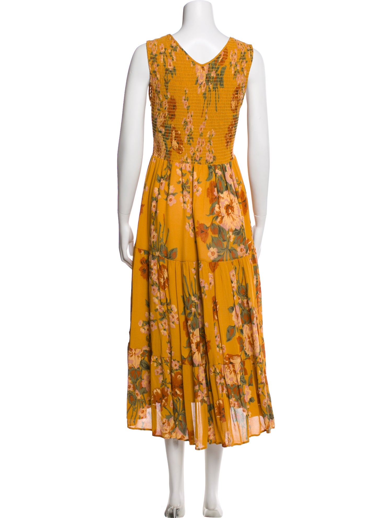 Christy Dawn Floral Print Midi Length Dress