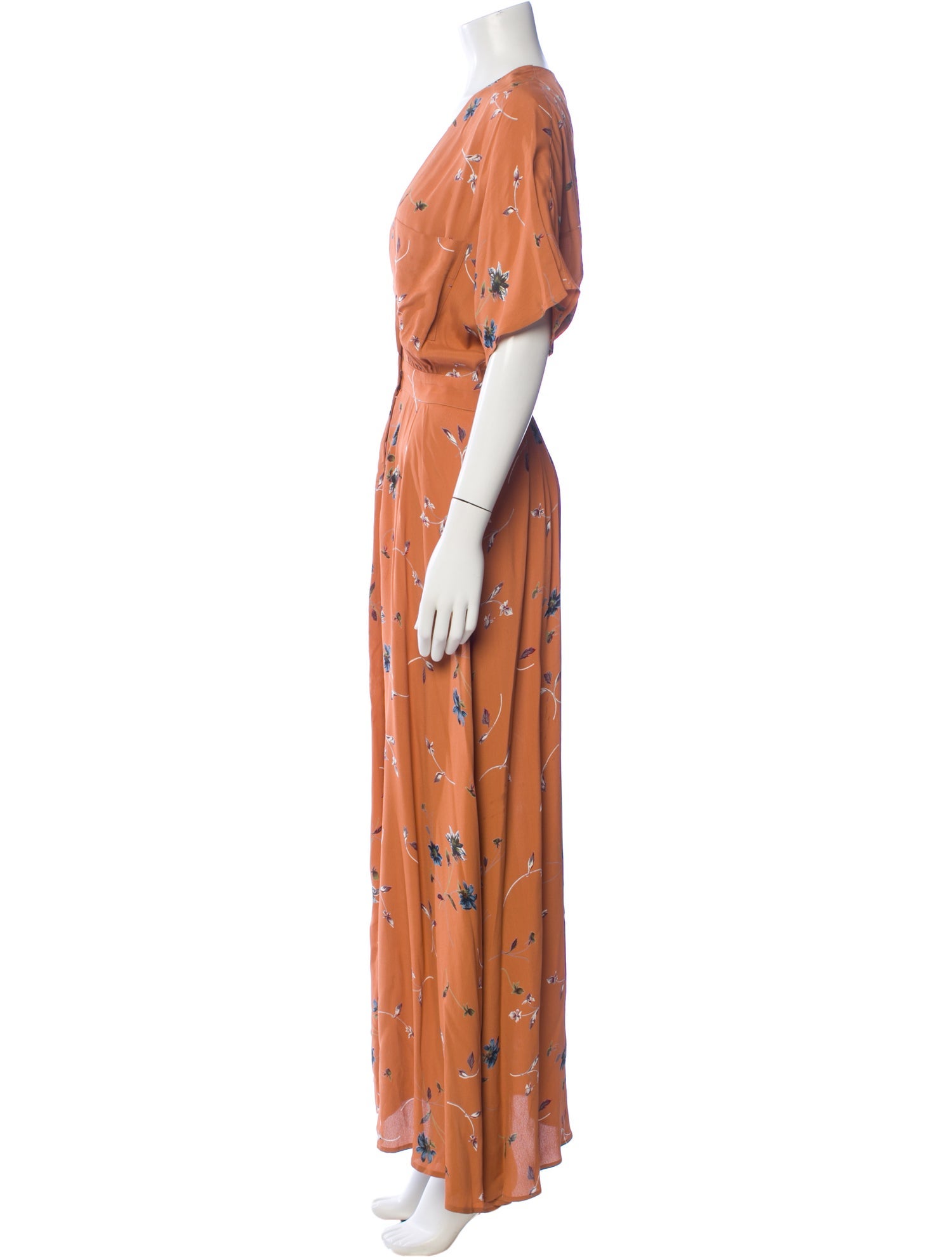 Christy Dawn Floral Print Long Dress