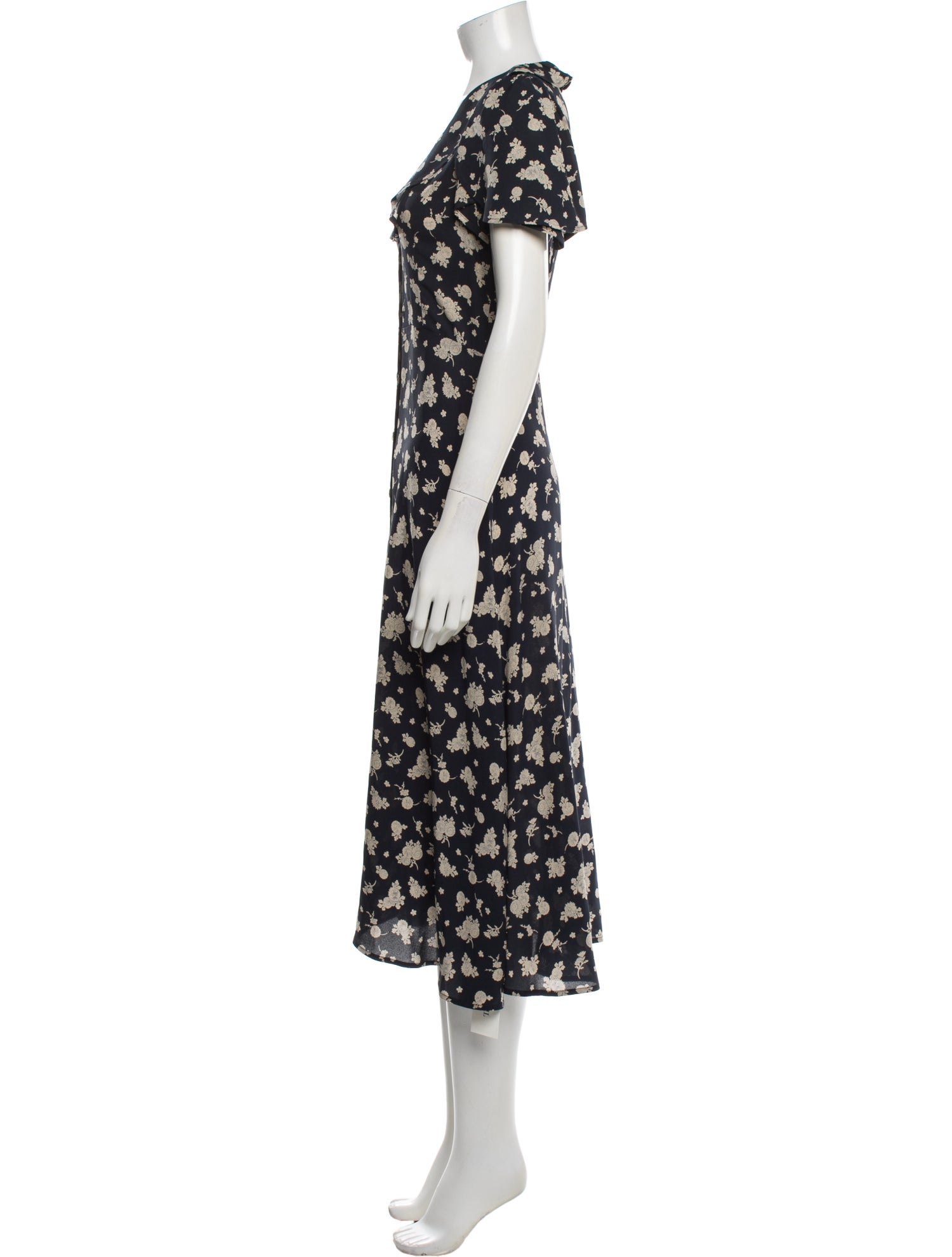 Christy Dawn Floral Print Midi Length Dress