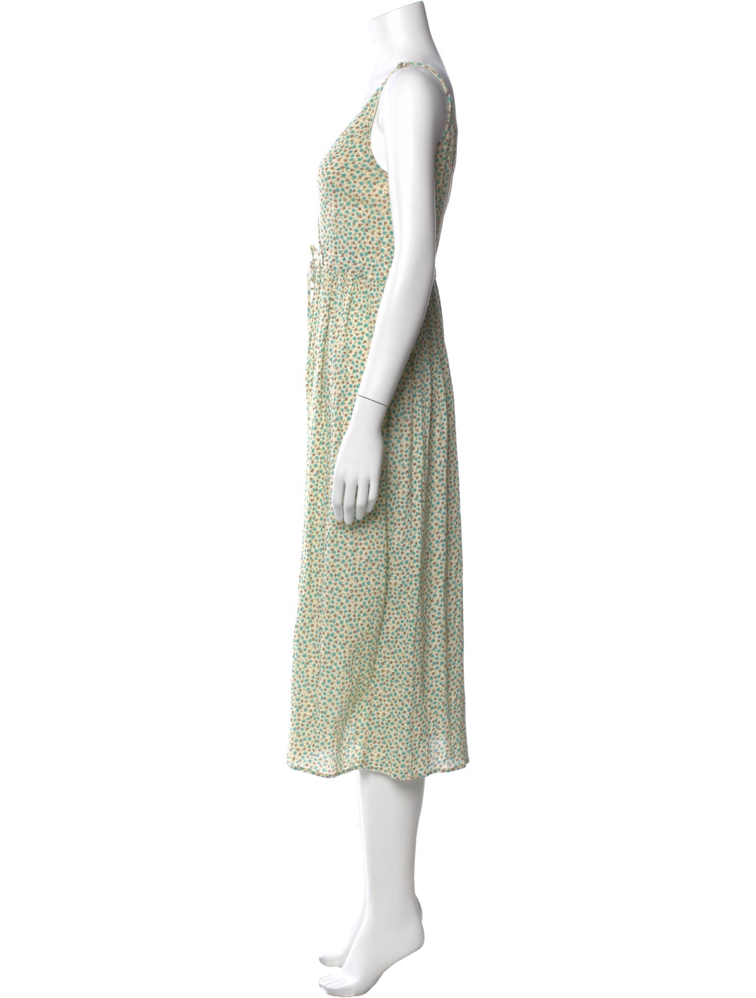 Christy Dawn Floral Print Midi Length Dress