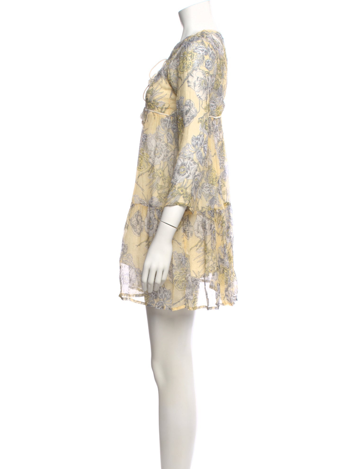 Christy Dawn Floral Print Mini Dress