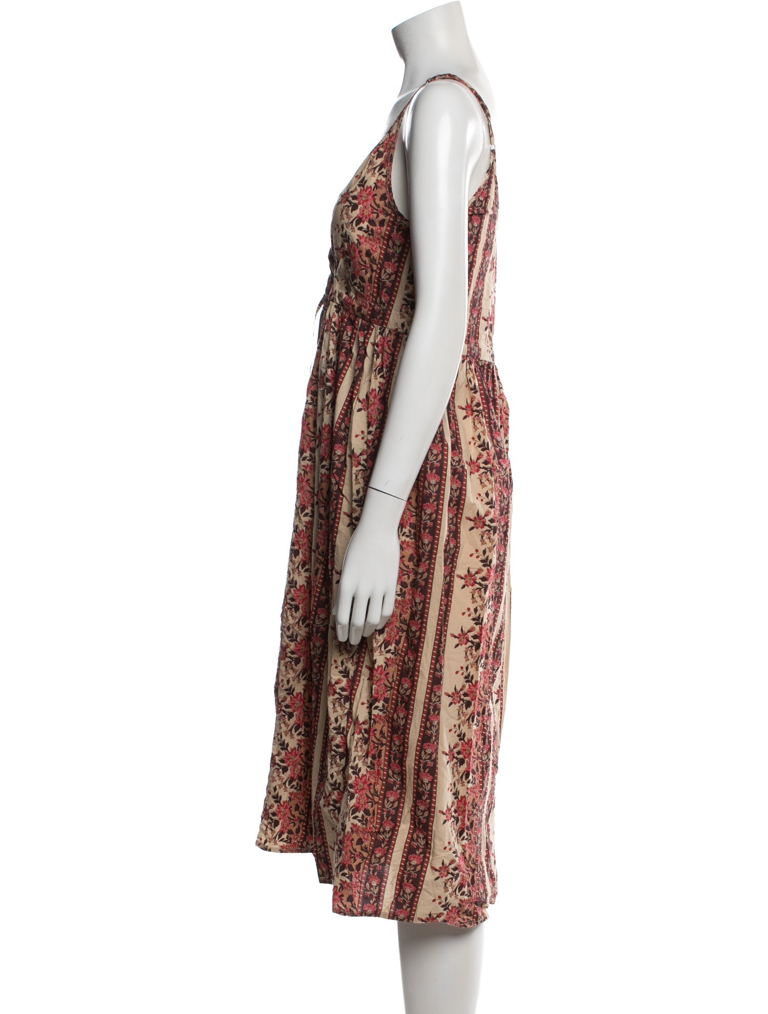 Christy Dawn Floral Print Midi Length Dress