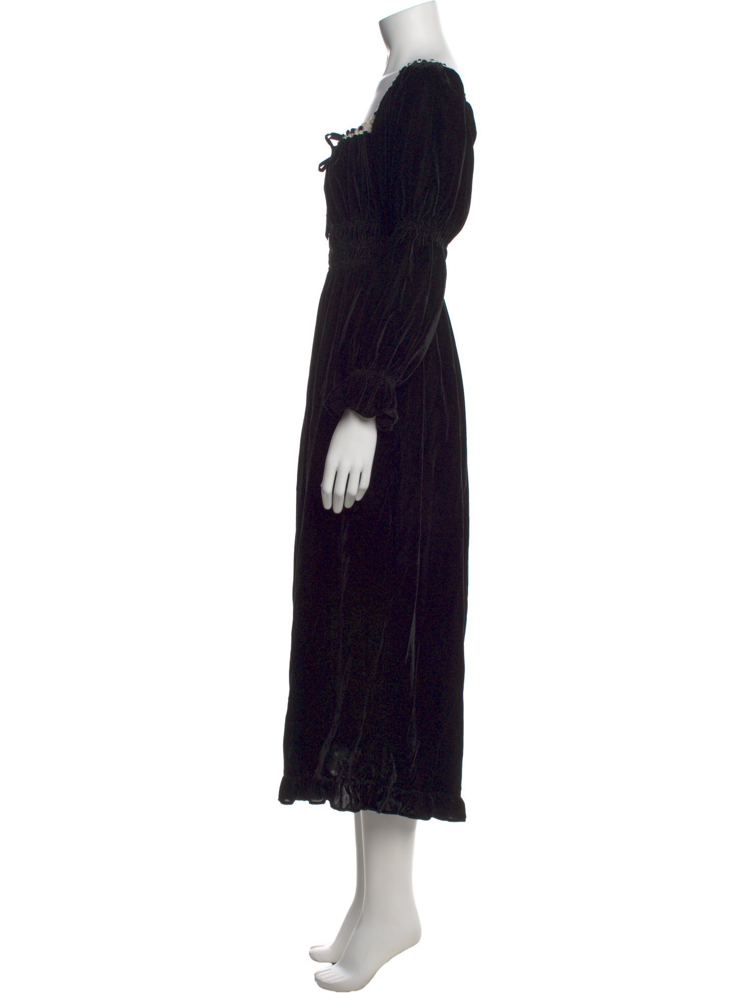 Christy Dawn Square Neckline Midi Length Dress w/ Tags