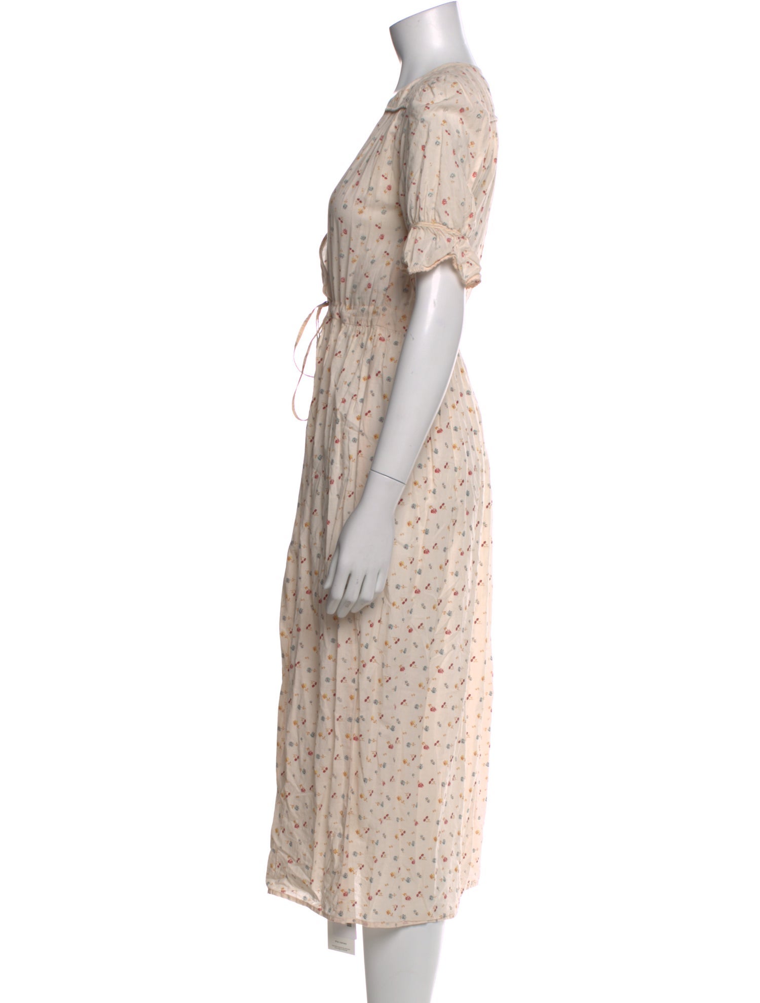 Christy Dawn Floral Print Midi Length Dress