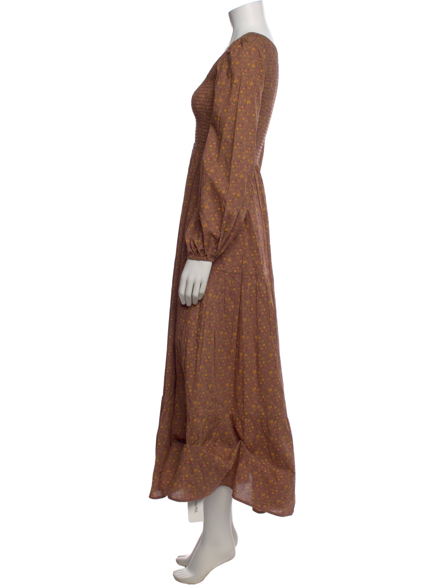 Christy Dawn Colorblock Pattern Long Dress