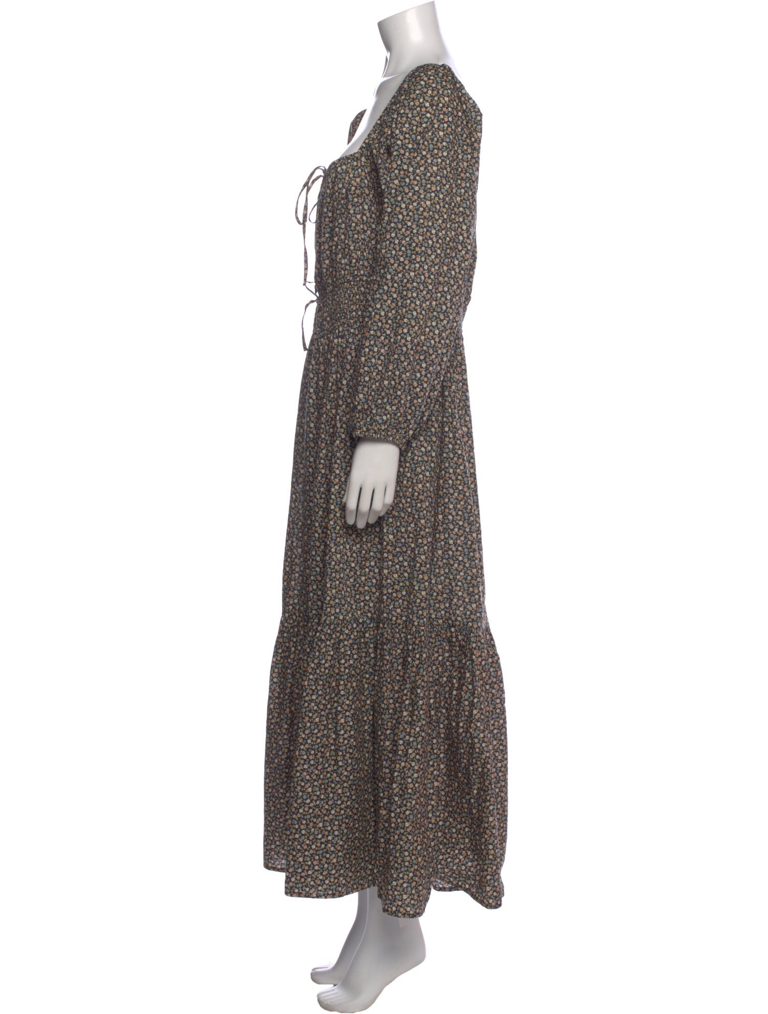 Christy Dawn Floral Print Long Dress