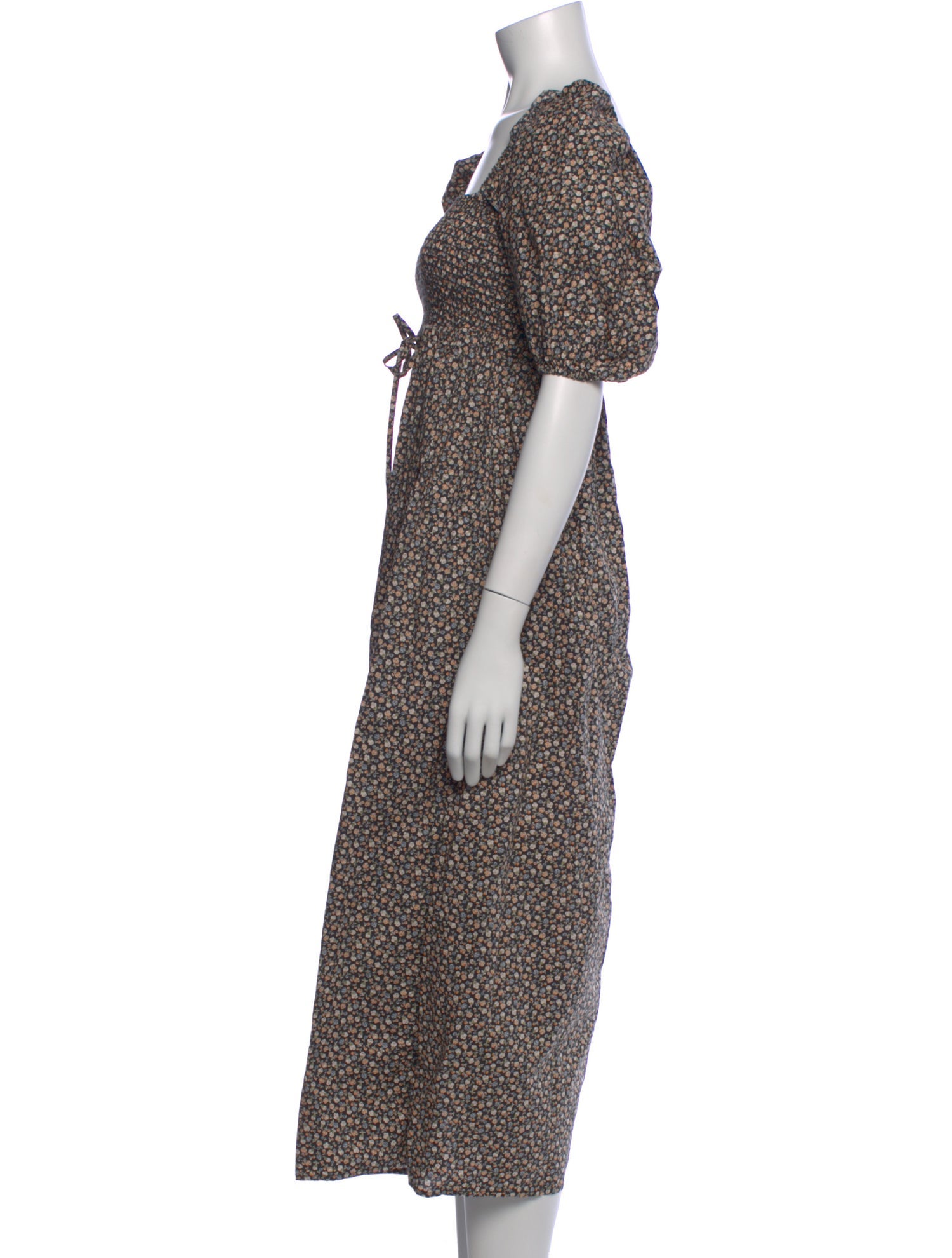 Christy Dawn Floral Print Midi Length Dress