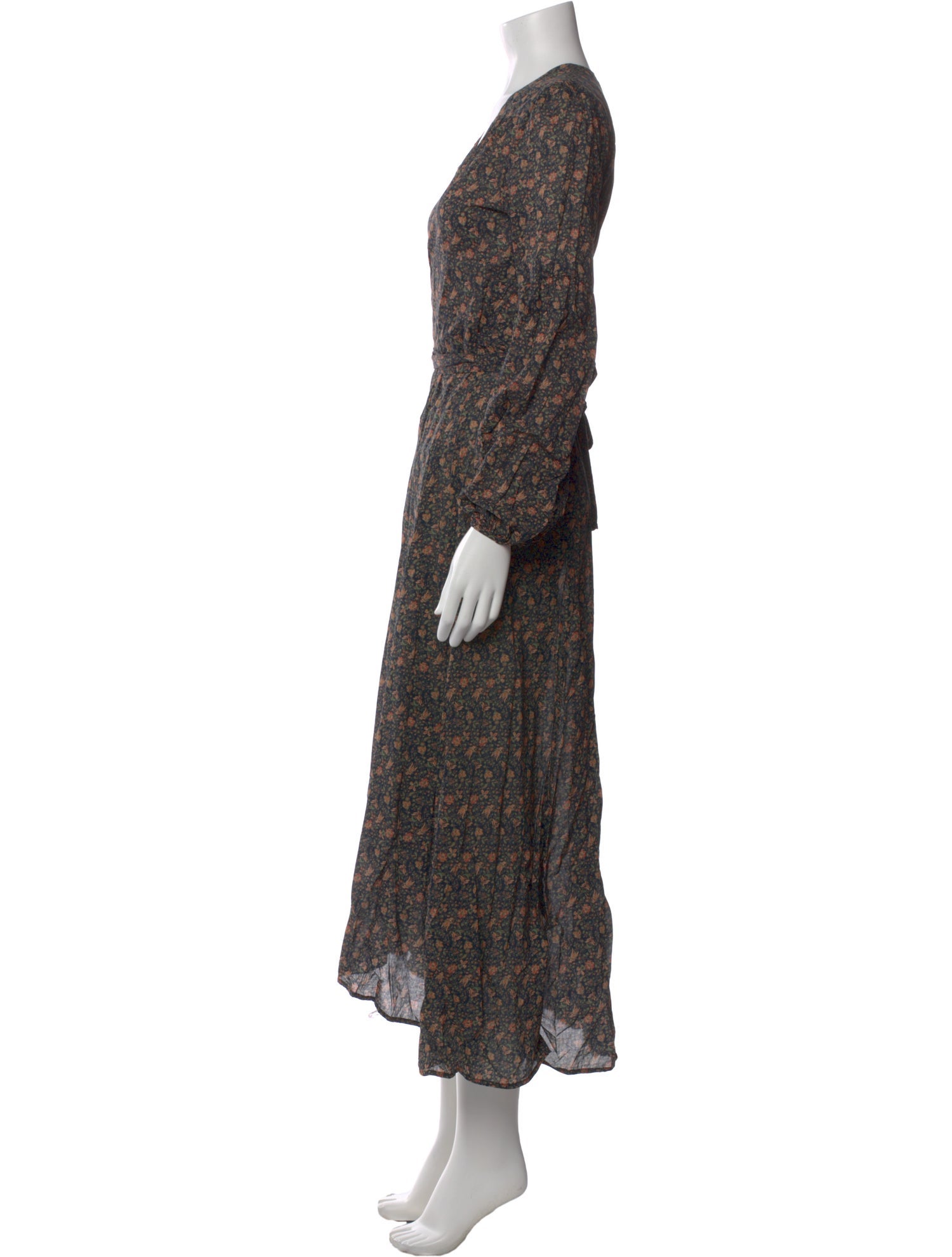 Christy Dawn Floral Print Long Dress