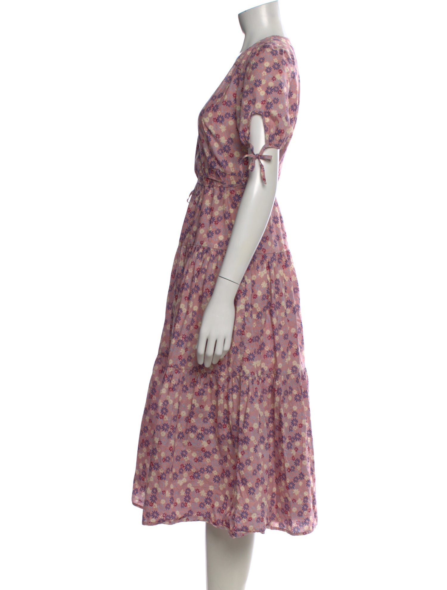 Christy Dawn Floral Print Midi Length Dress