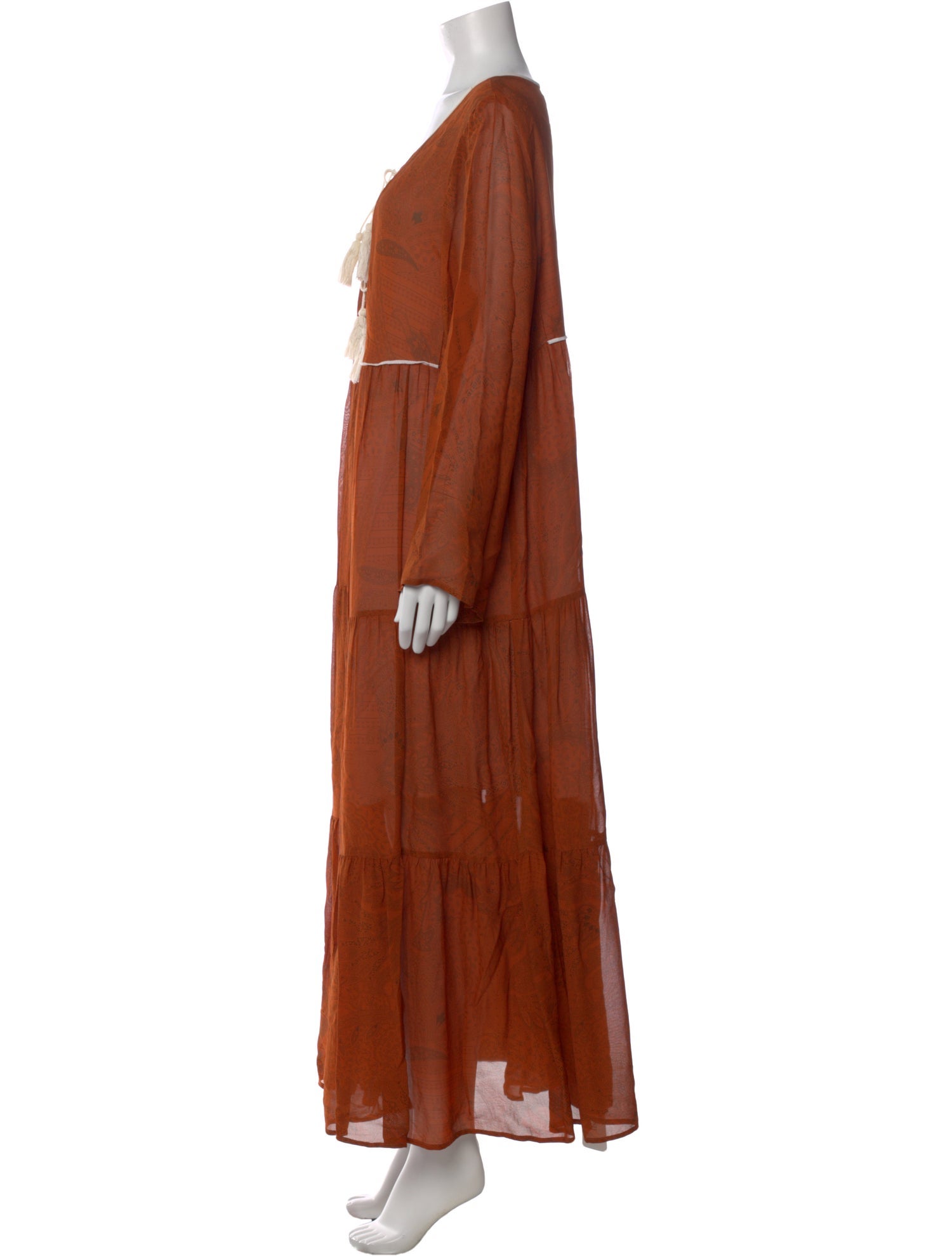 Christy Dawn Paisley Print Long Dress