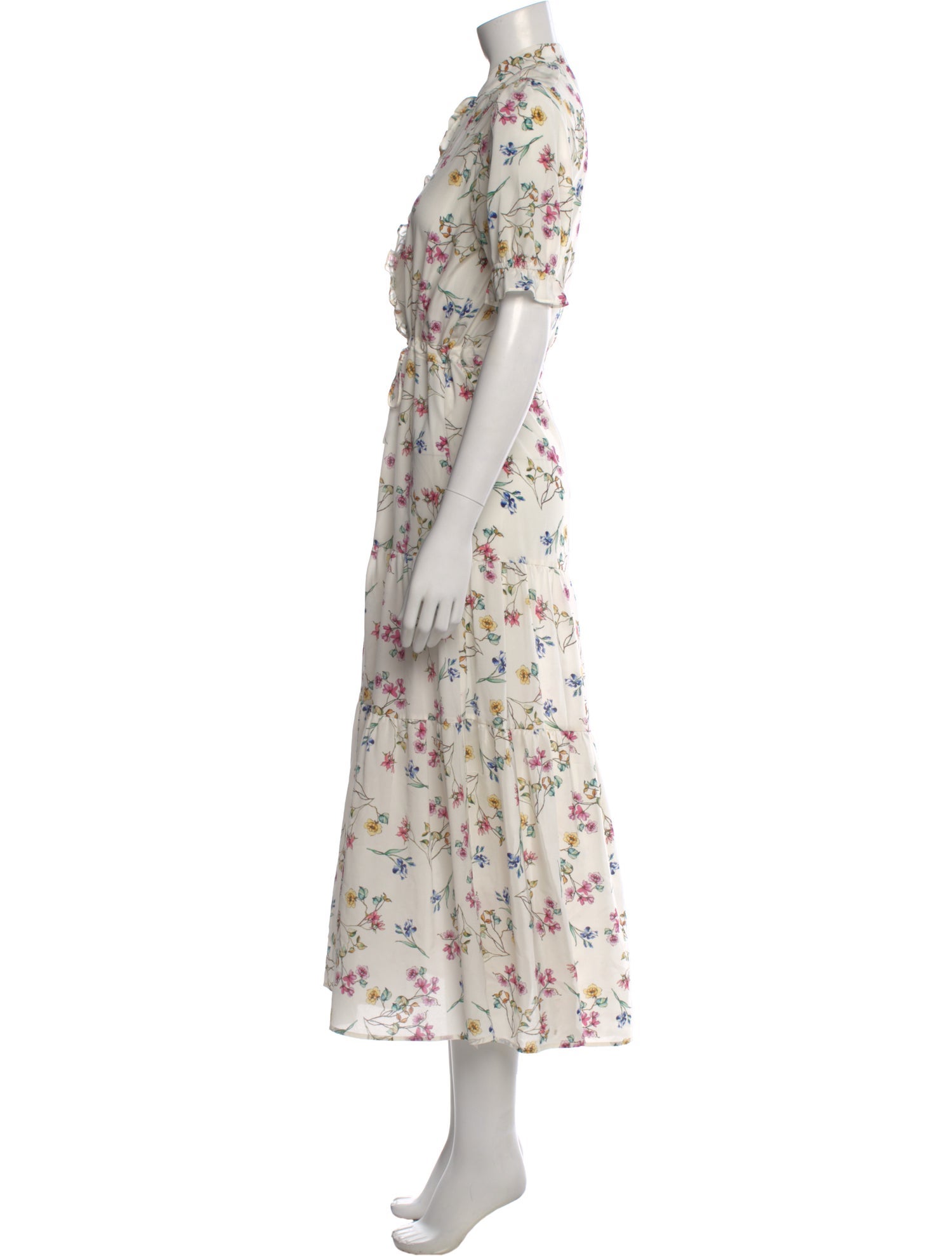 Christy Dawn Floral Print Midi Length Dress