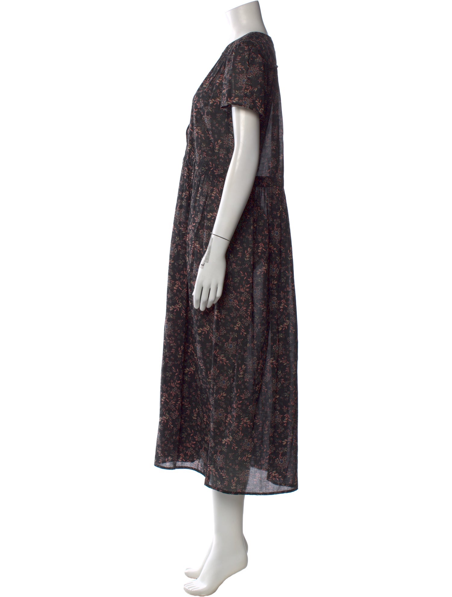Christy Dawn Floral Print Midi Length Dress