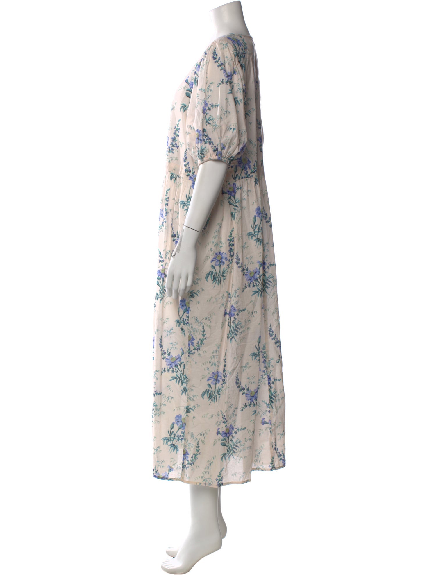 Christy Dawn Floral Print Midi Length Dress