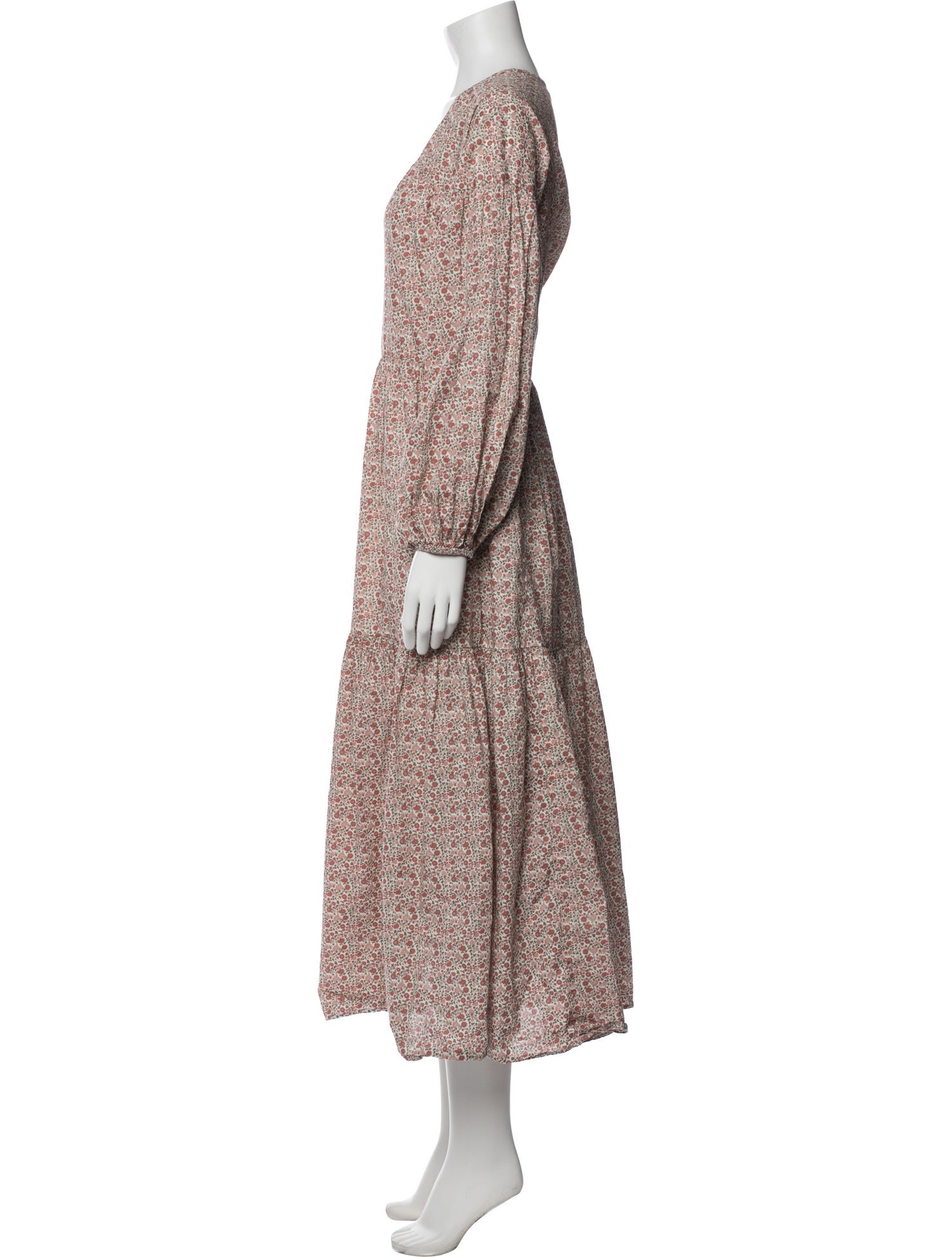 Christy Dawn Floral Print Long Dress