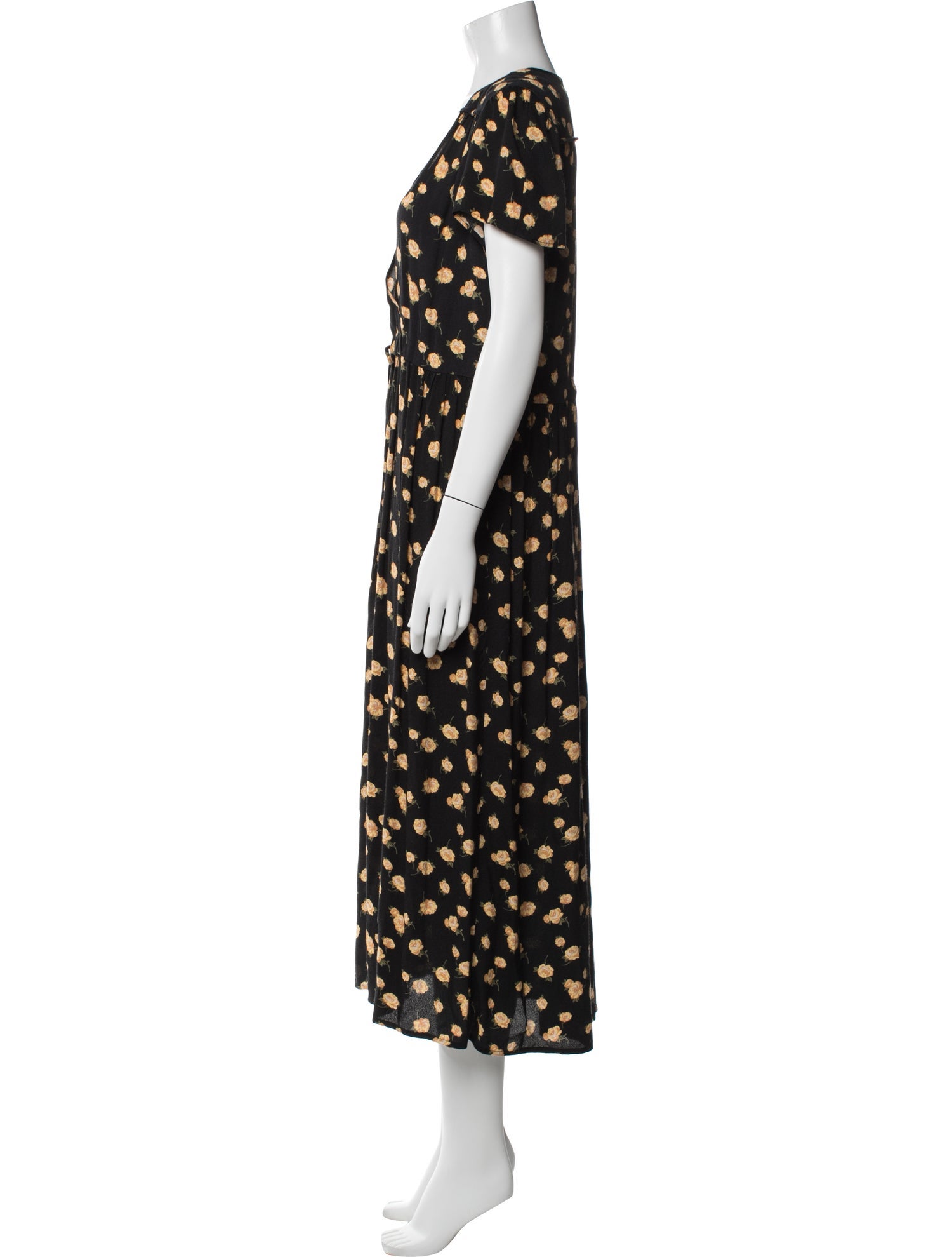 Christy Dawn Floral Print Midi Length Dress