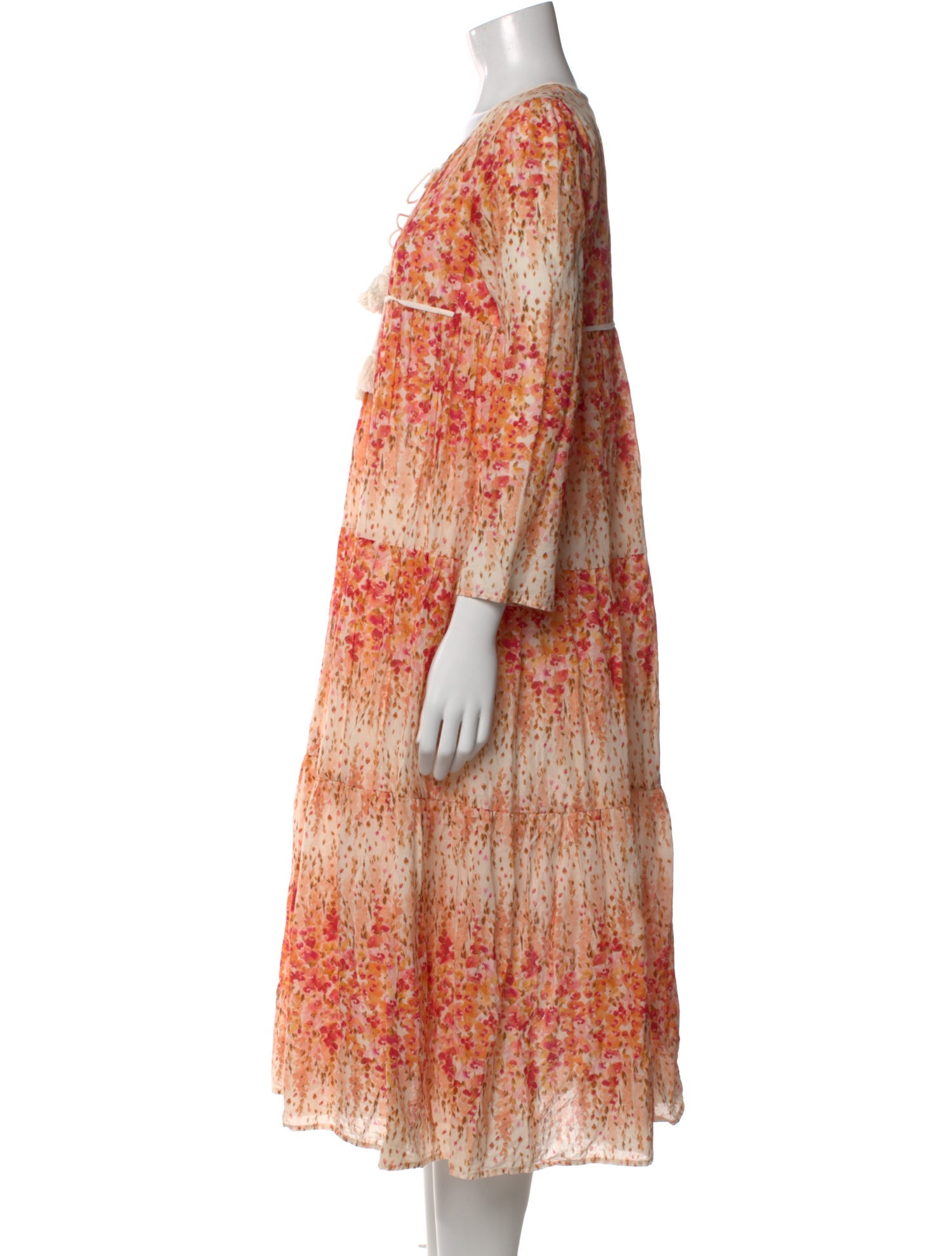 Christy Dawn Floral Print Long Dress
