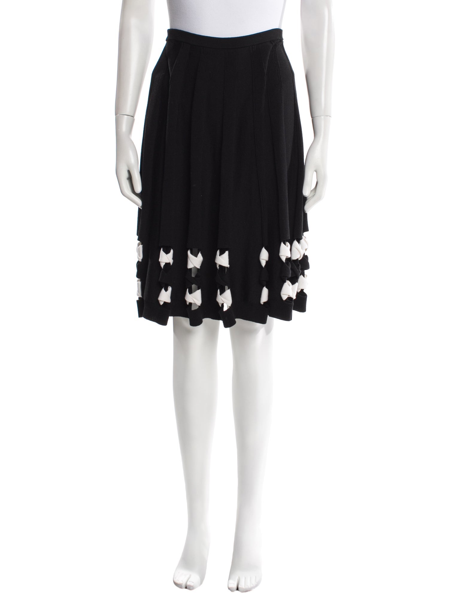 CHOCHENG Silk Knee-Length Skirt