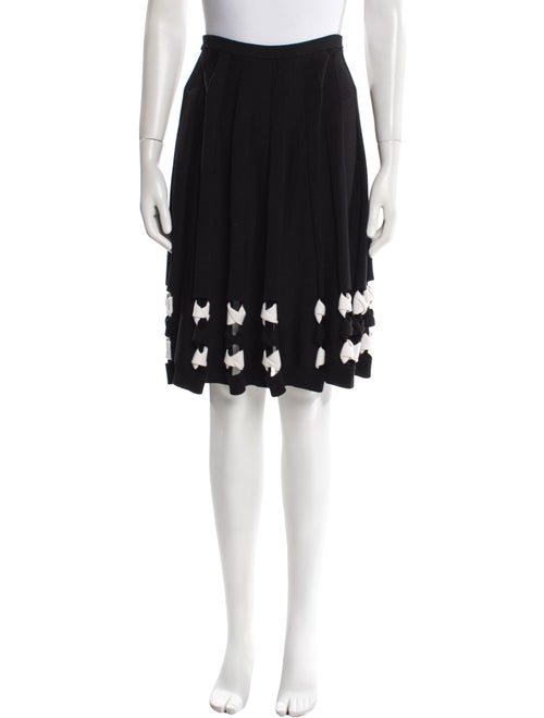 CHOCHENG Silk Knee-Length Skirt