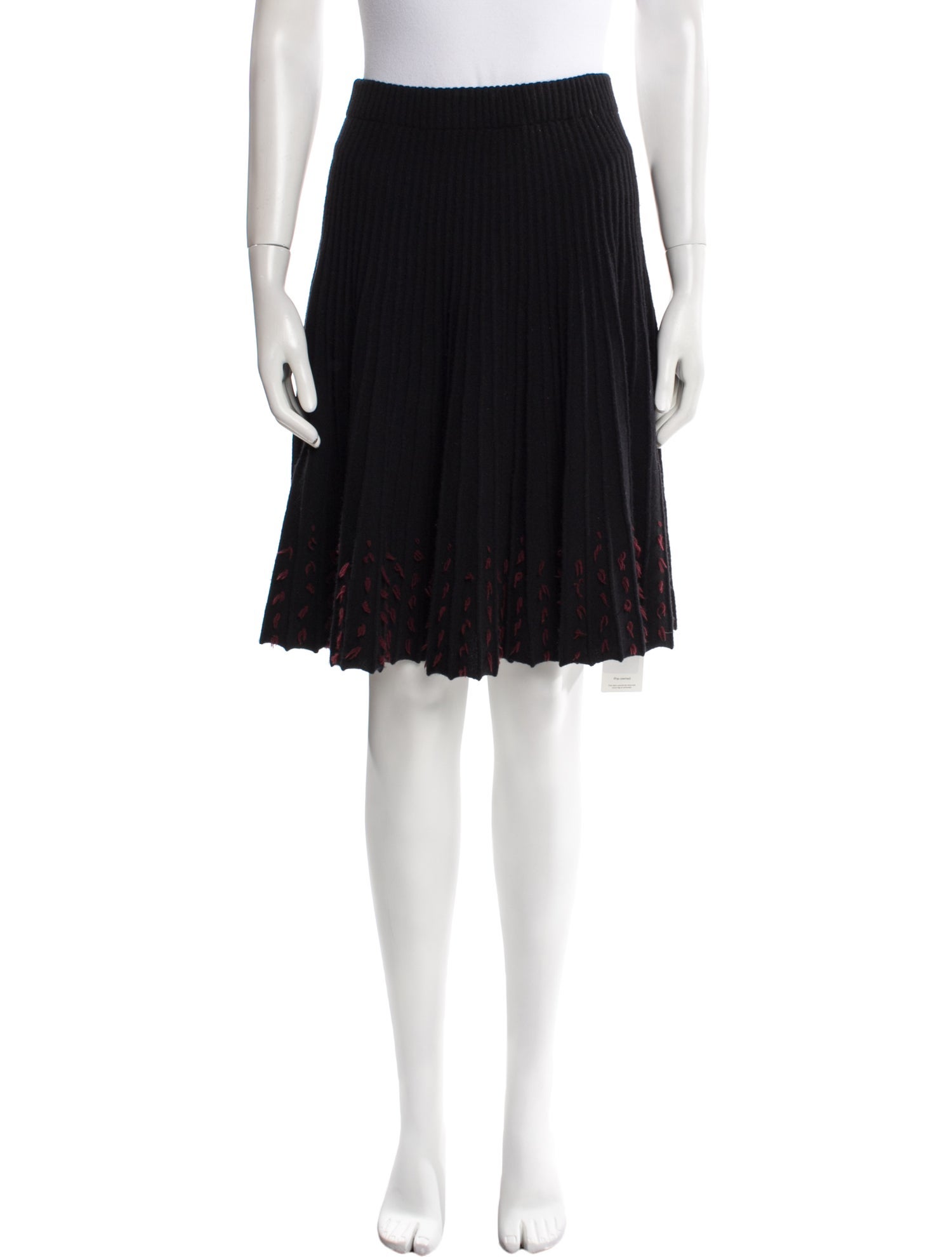 CHOCHENG Cashmere Knee-Length Skirt