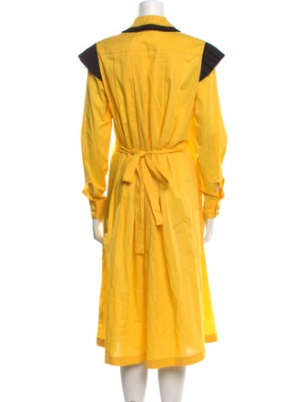 CHOCHENG Mock Neck Midi Length Dress