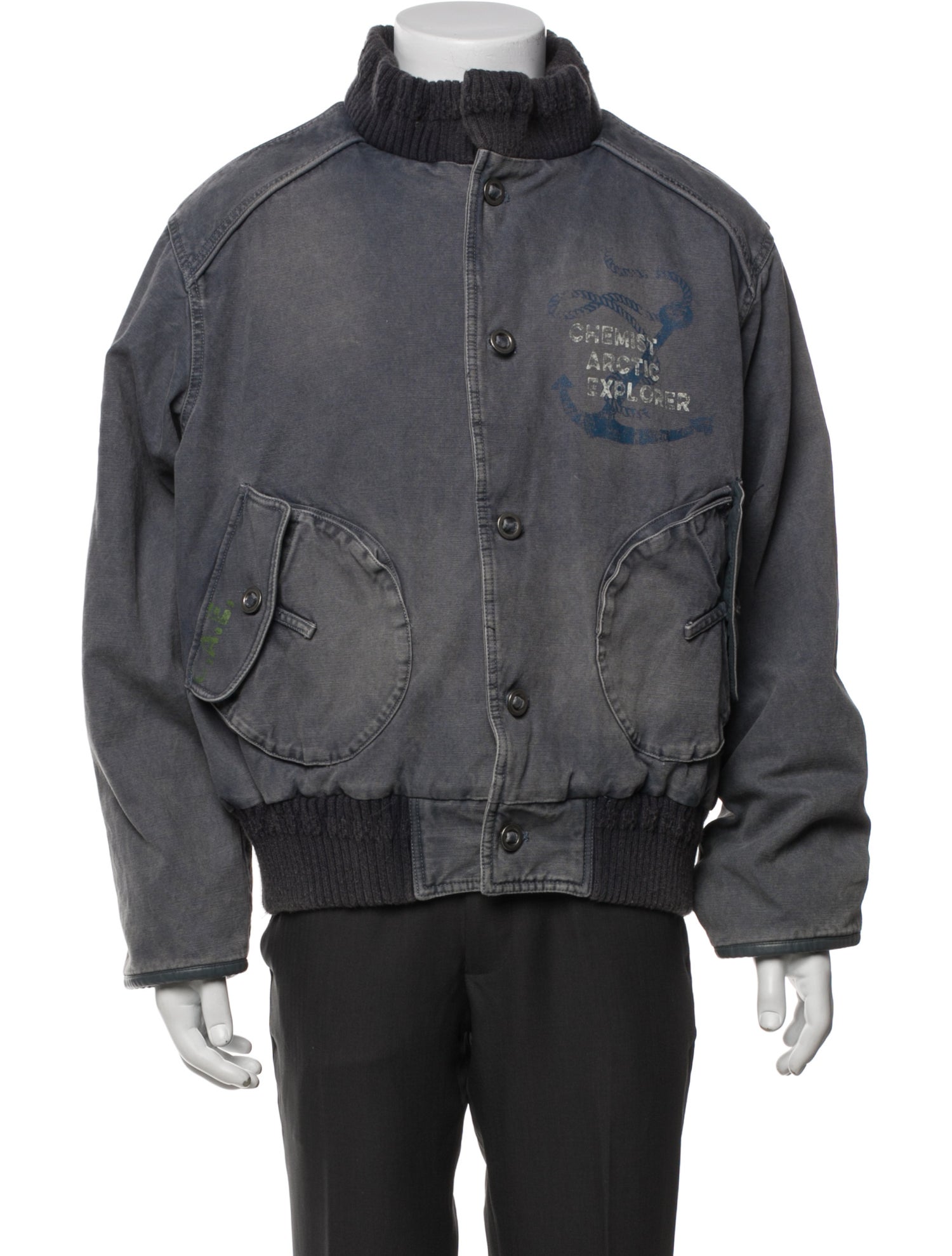 Chemist Graphic Print Denim Jacket