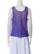 Christian Dior Le Connaisseur Linen Scoop Neck Top