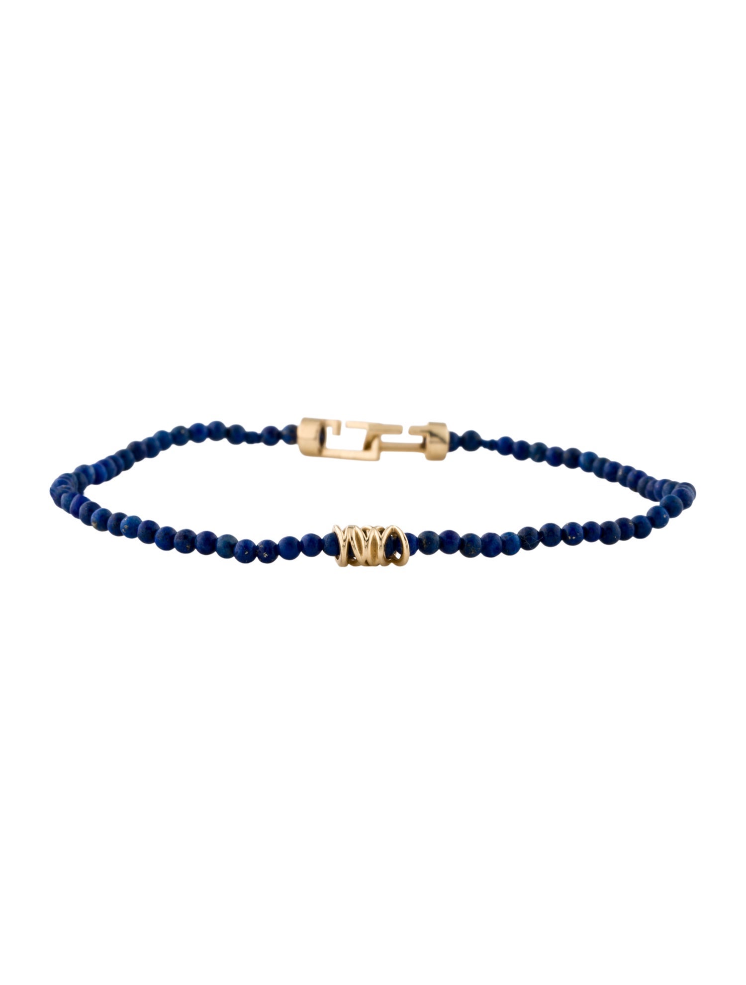 C. Grassi 14K Lapis Lazuli Bead Bracelet